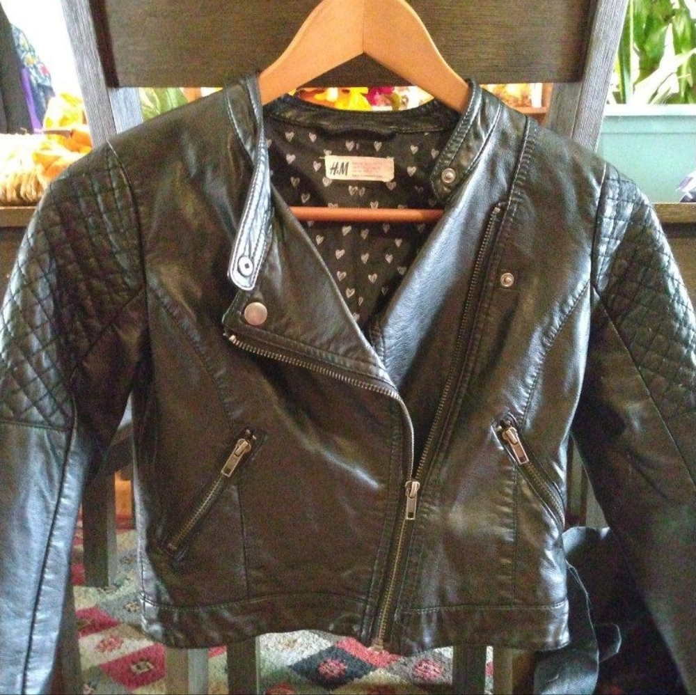 Girls leather jacket
